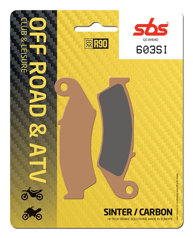 SBS brake pads KH125 OFF-ROAD sinteredcolour gold (603SI)